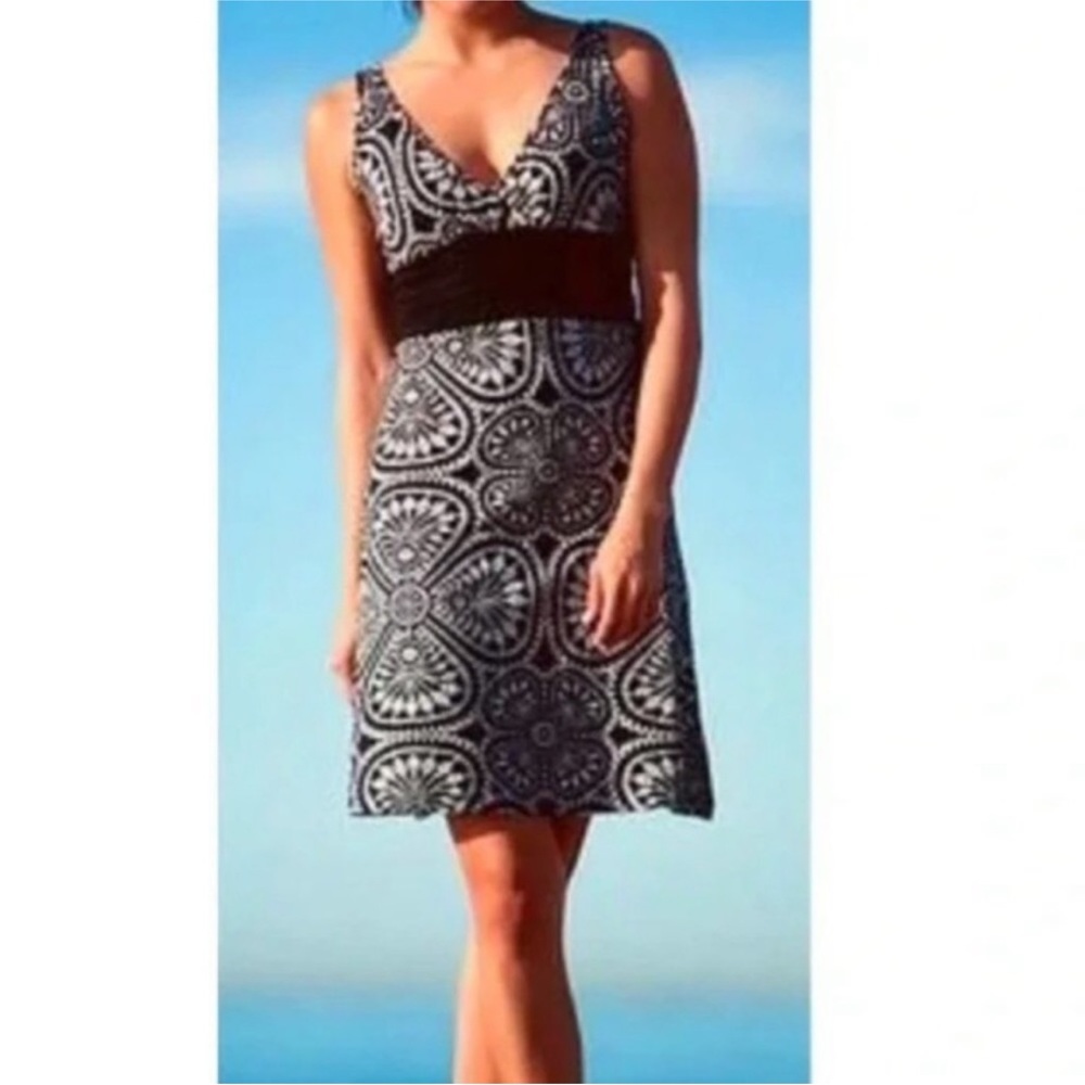 Patagonia Margot black and white print Sleeveless Dress S